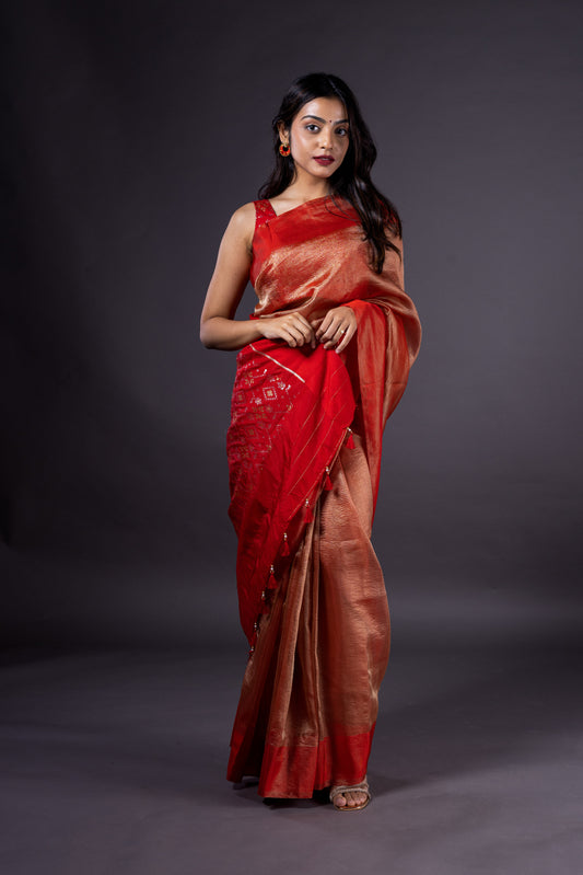 Red Tissue Silk